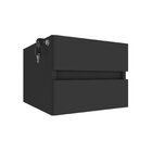 Gaveteiro Suspenso Com 2 Gavetas Para Fixar Sob Tampo Preto