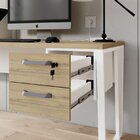 Gaveteiro Suspenso Para Mesa De Escritório 2 Gavetas Com Chav