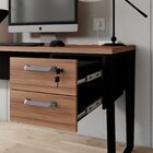 Gaveteiro Suspenso Para Mesa De Escritório 2 Gavetas Com Chav