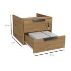 Gaveteiro Suspenso Versátil 2 Gv Marrom