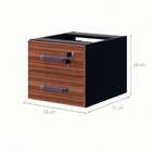 Gaveteiro Suspenso Yaris 2 Gv Nogal Sevilha E Preto