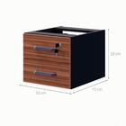 Gaveteiro Suspenso Yaris 2 Gv Nogal Sevilha E Preto