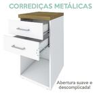 Gaveteiro Toq 2 Gavetas Olmo/branco - Artany