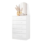 Gaveteiro Viktor Branco 5 Gavetas
