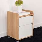 Gaveteiro Volante 2 Gavetas 40cm Home Office Flexus Hanover/b