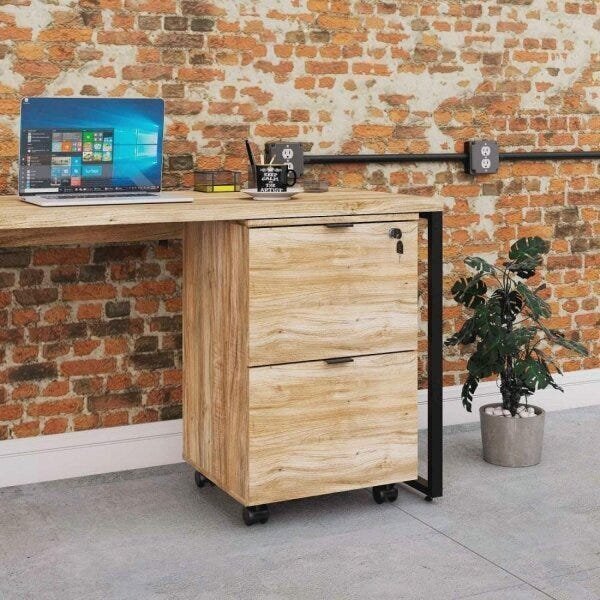 Gaveteiro Volante 2 Gavetas Para Pastas Kugv42 Kuadra Espress