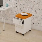 Gaveteiro Volante 3 Gavetas Com Almofada  Branco/geneve