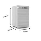 Gaveteiro Volante 3 Gavetas Com Chaves Pe50 Em Mdp Cor Noce N