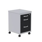 Gaveteiro Volante 3 Gavetas Gvps03p25tub Com Chave E Rodizio