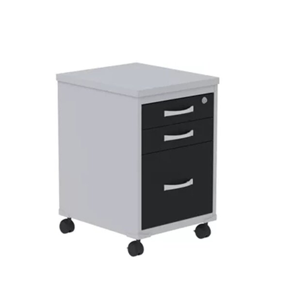 Gaveteiro Volante 3 Gavetas Gvps03p25tub Com Chave E Rodizio