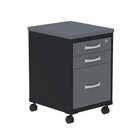 Gaveteiro Volante 3 Gavetas Gvps03p25tub Com Chave E Rodizio