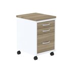 Gaveteiro Volante 3 Gavetas Gvps03p25tub Com Chave E Rodizio