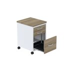 Gaveteiro Volante 3 Gavetas Gvps03p25tub Com Chave E Rodizio