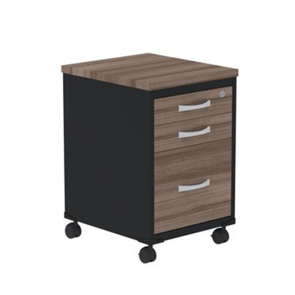 Gaveteiro Volante 3 Gavetas Gvps03p25tub Com Chave E Rodizio