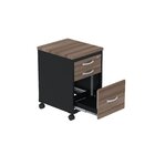 Gaveteiro Volante 3 Gavetas Gvps03p25tub Com Chave E Rodizio