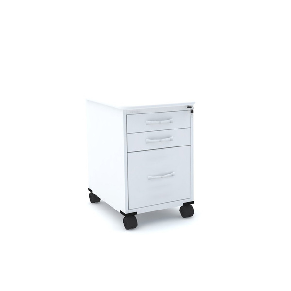 Gaveteiro Volante 3 Gavetas Pandin P25 - Branco