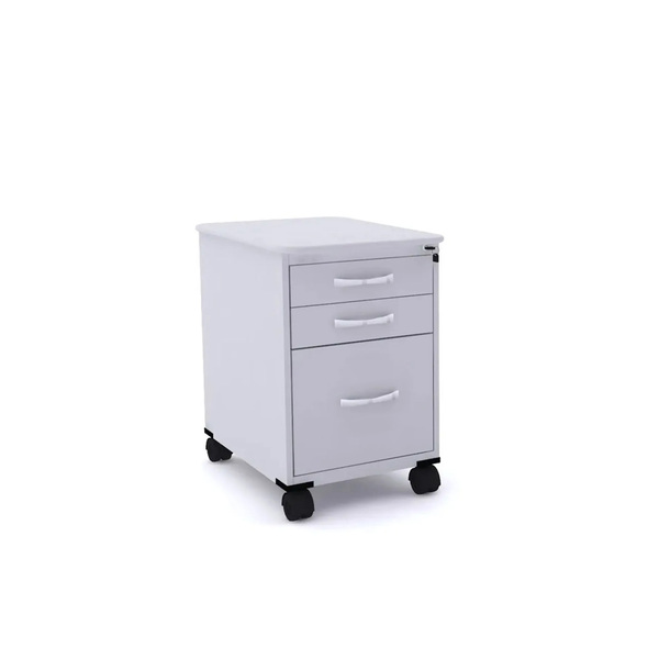 Gaveteiro Volante 3 Gavetas Pandin P25 - Cinza