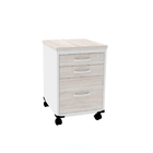 Gaveteiro Volante 3 Gavetas Pandin P25 - Nogueira/branco