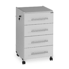 Gaveteiro Volante 4 Gavetas - 0,67 X 0,39 X 0,44 Cinza