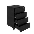 Gaveteiro Volante 4 Gavetas Kugv44 Kuadra Espresso Móveis Pre