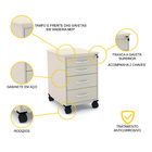 Gaveteiro Volante 4 Gavetas Pandin Maxxi - Ovo