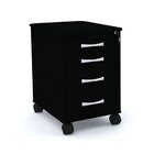 Gaveteiro Volante 4 Gavetas Pandin Maxxi - Preto