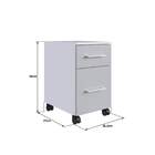 Gaveteiro Volante Branco/cinza M.com