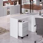 Gaveteiro Volante Branco/cinza M.com