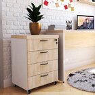 Gaveteiro Volante Com 4 Gavetas Natus 40 Branco/geneve