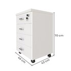 Gaveteiro Volante Com 4 Gavetas Para Escritório Ou Home Offic