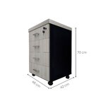 Gaveteiro Volante Com 4 Gavetas Para Escritório Ou Home Offic