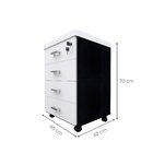 Gaveteiro Volante Com 4 Gavetas Para Escritório Ou Home Offic