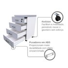 Gaveteiro Volante Com 4 Gavetas Para Escritório Ou Home Offic