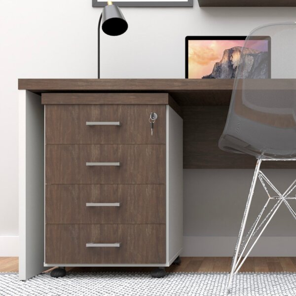 Gaveteiro Volante Com 4 Gavetas Para Escritório Ou Home Offic