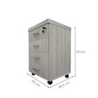 Gaveteiro Volante Com 4 Gavetas Para Escritório Ou Home Offic