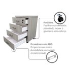 Gaveteiro Volante Com 4 Gavetas Para Escritório Ou Home Offic