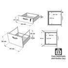Gaveteiro Volante Para Escritório 2 Gavetas + Gaveta Para Pas