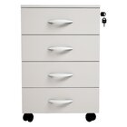 Gaveteiro Volante Para Escritório 4 Gavetas One Cristal