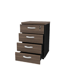 Gaveteiro Volante Para Escritório Com 4 Gavetas Netmobil - No