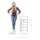 Gaveteiro Zanzini Intelectual Plus Com 4 Gavetas E Rodízios