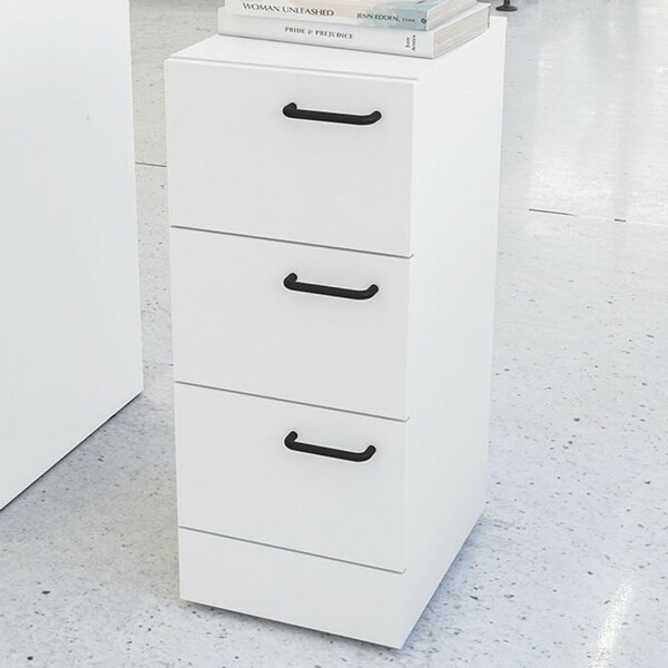 Gaveteiro Zurique 3 Gavetas Branco - Politorno