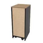 Gaveteiro Zurique 3 Gavetas Preto/castanho - Politorno