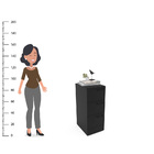 Gaveteiro Zurique 3 Gavetas Preto - Politorno