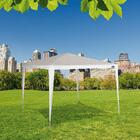 Gazebo 3x3 Rafia Branco/azul Mor