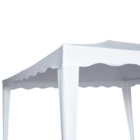 Gazebo Aço e Poliéster Branco 2,50x2,95x2,95m Pico Naterial