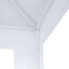 Gazebo Aço Polietileno Branco  2,44x1,95x2,95m Sero Naterial