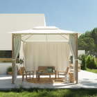Gazebo Aluminio Branco Agora 285x301x401cm Naterial