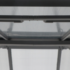 Gazebo Alumínio e Policarbonato Retangular Volta Cinza 270x360x300cm Naterial