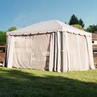 Gazebo Alumínio e Poliéster Quadrado Ysis Cinza 282x299x299cm Naterial