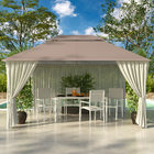 Gazebo Alumínio Oxis Branco 302x402cm Naterial
